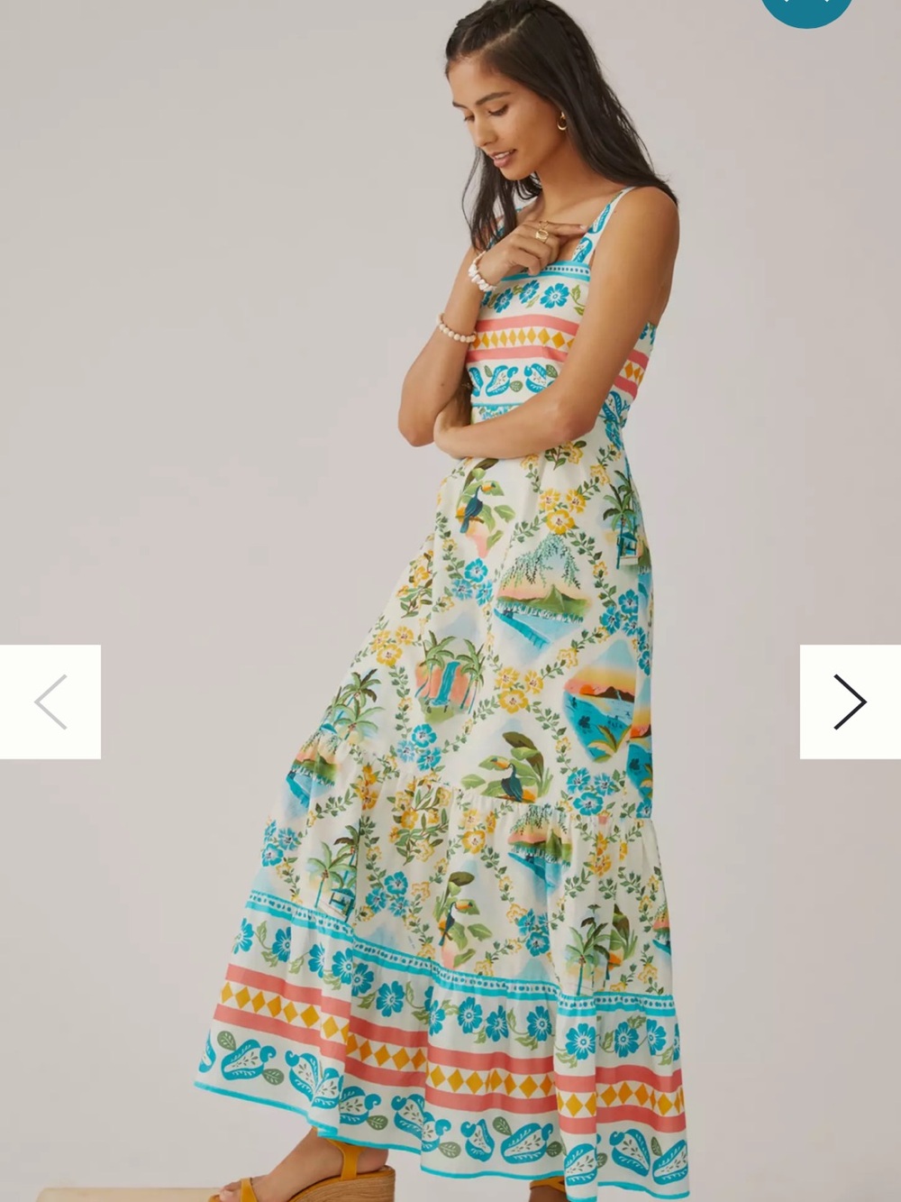 FARM RIo for Anthropologie printed maxi dress size xs BNWT